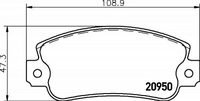 HELLA PAGID 8db355018991 -  Комплект тормозных колодок, дисковый тормоз